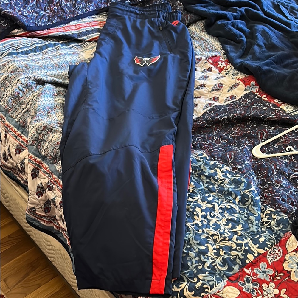 Fanatics Blue and Red Sweatpants with Sporty Design